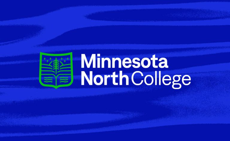 Minnesota North College logo shown with background.