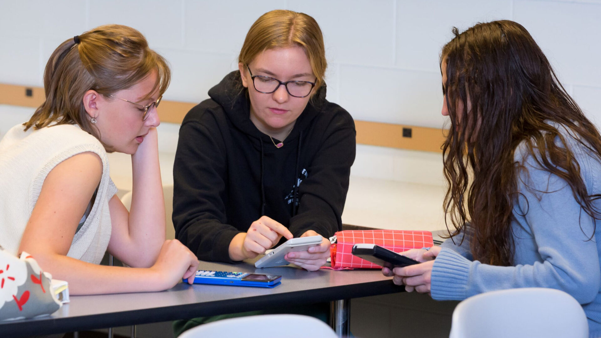 Students in a classroom.