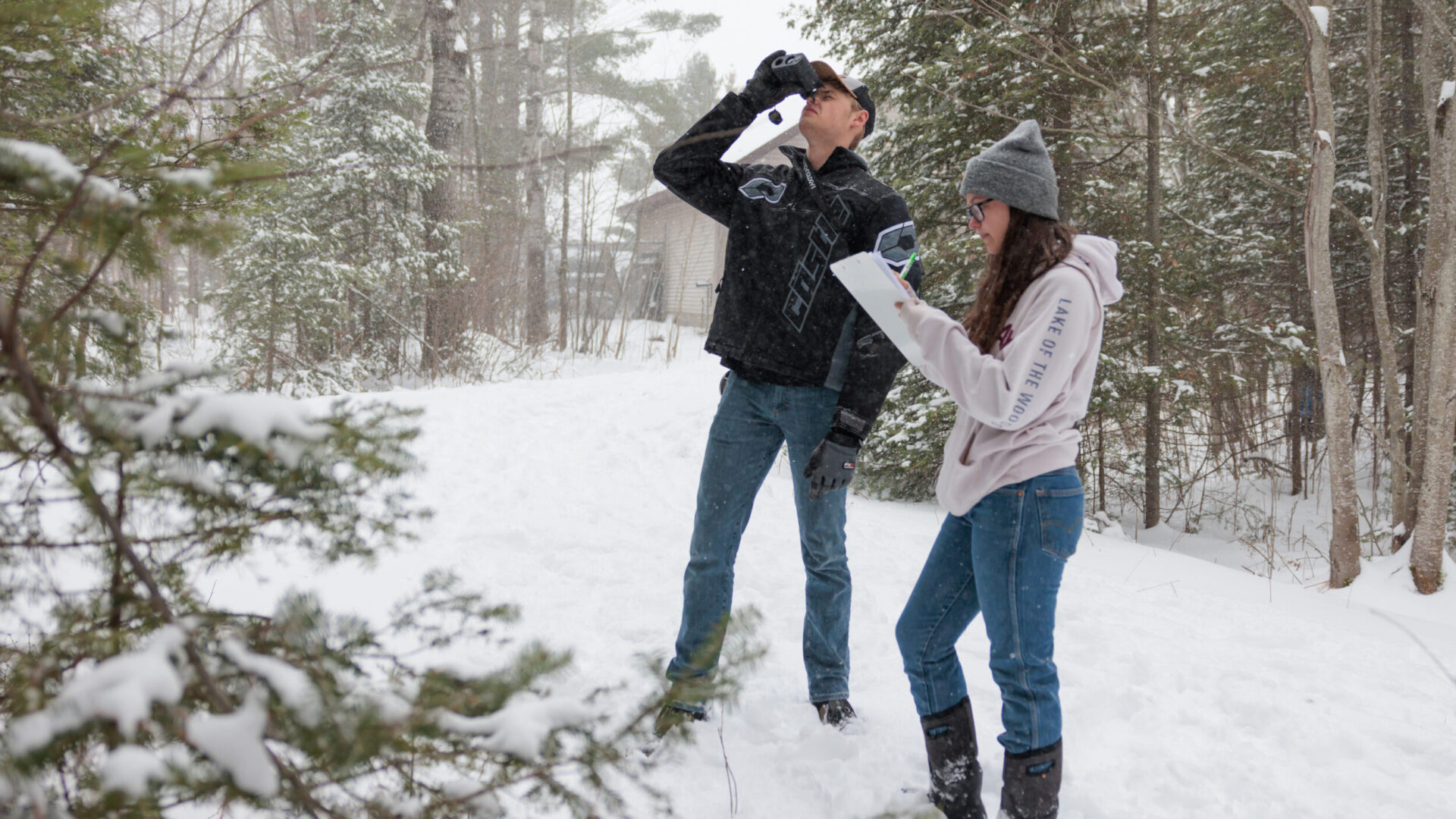 Students in wilderness training.