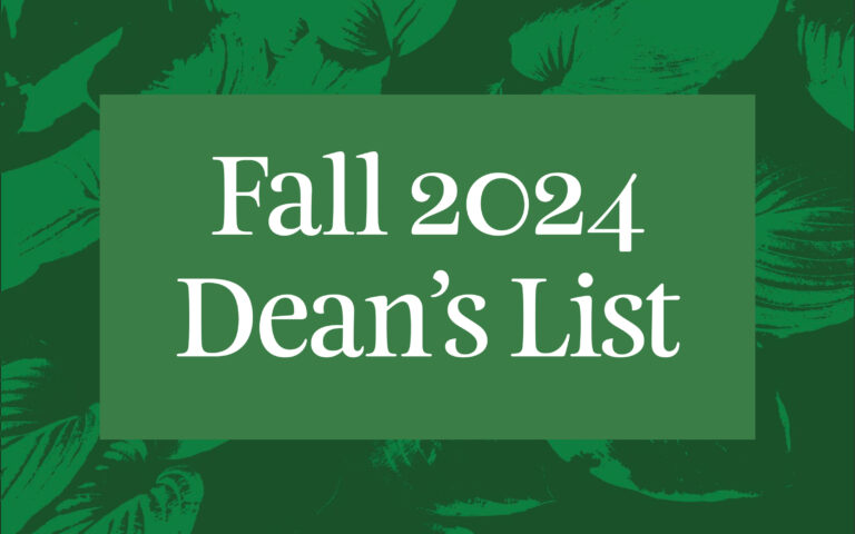 graphic that says fall 2024 dean's list